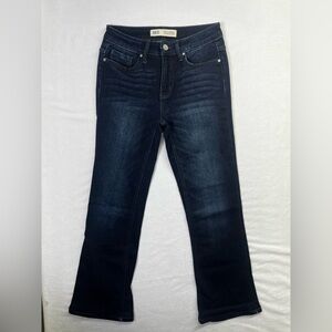 BKE Women's Boot Cut Jeans - Dark Blue